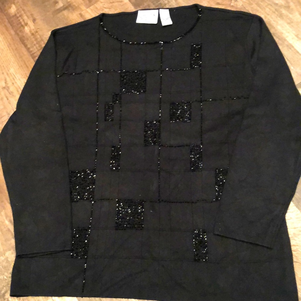 Chico’s black sweater size 2